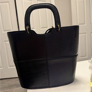 Staud Andy Lizard-Embossed Bag